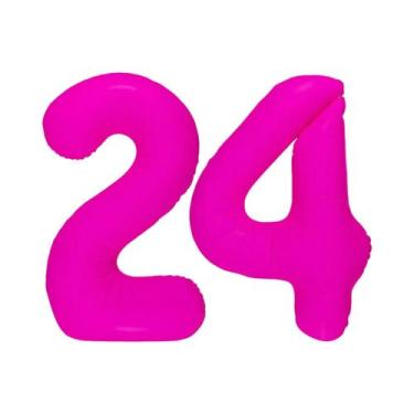 Imagem de Balão Digital Brilhante Vermelho Rosa Para Decoração De Festa De Anive