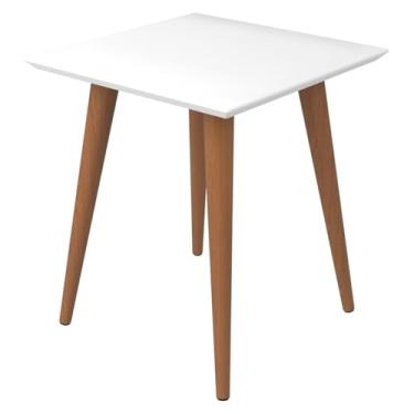 Imagem de Mesa Lateral Quadrada 44cm Utopia Branco Gloss