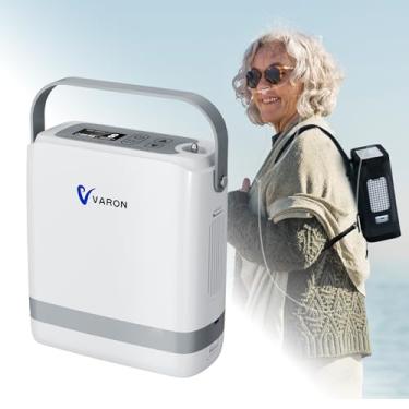 Imagem de Máquina portátil de 1-8L, 93±3% Concentrador de OX para uso diário, em viagens concentrado de oxigênio com Modo Pulsado, 1.98kg, Bateria de Longa Duração 100-240V