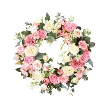 Imagem de Generic Guirlanda artificial para porta de entrada, decoração de primavera, enfeite para pendurar em casa ou no escritório.