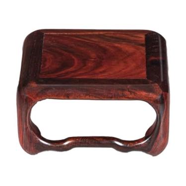 Imagem de KHUTRW3D Base de vaso quadrado vermelho ácido ramo de madeira bonsai base, vaso de flores, casa de vaso de flores, expositor de plantas