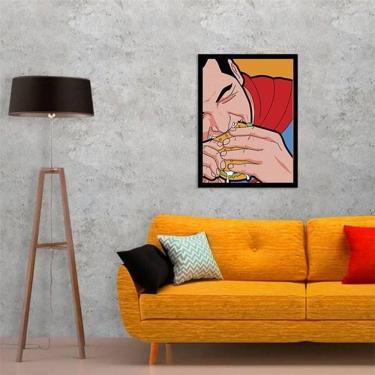 Imagem de Quadro Superman Sanduíche 24X18Cm - Com Vidro