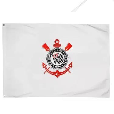 Imagem de Bandeira Oficial Do Corinthians 113x160cm - Dupla Face-Unissex