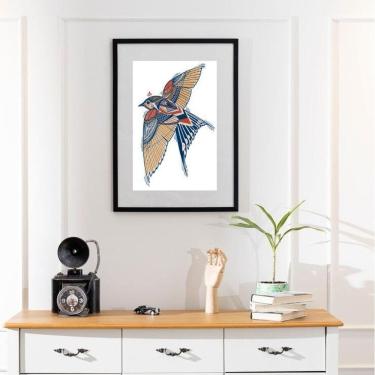 Imagem de Quadro Andorinha Moderna - 60X48Cm