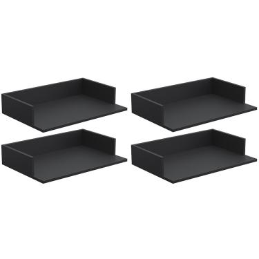 Imagem de Kit 04 Suportes Suspensos Para Micro-ondas Forno 60x40 cm Class L03 Preto - Lyam Decor