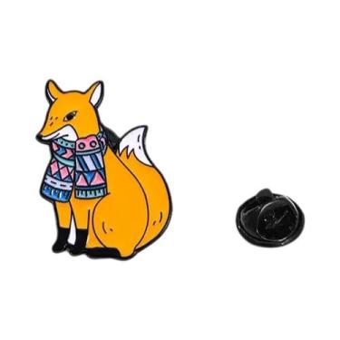 Imagem de Broche De Esmalte De Desenho Animado De Animais De Inverno: Gato, Rapo