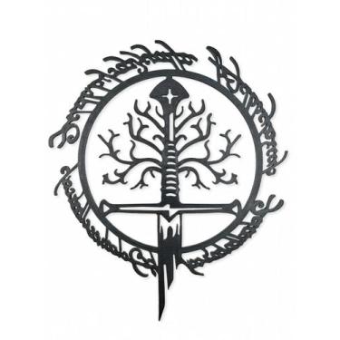 Imagem de Decoração de Parede O Senhor dos Anéis - Símbolos de Gondor em 3D - Hy