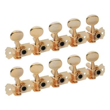 Imagem de Tarraxa dolphin para viola 5+5 pino fino dourada