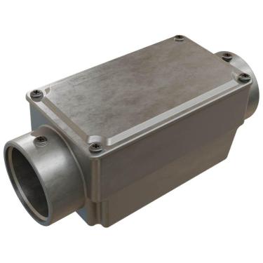 Imagem de Caixa de Derivação Fixa Conduletzel Sem Pintura Tipo C de 2 com Tampa E012020075 Wetzel Caixa De