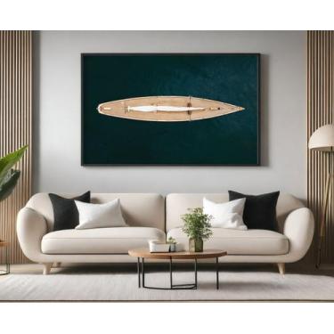 Imagem de Quadros Decorativos com Moldura Veleiro Minimalista para Sala Quarto e