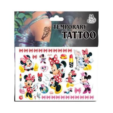 Imagem de Tatuagens Temporárias Minnie Mickey Adesivos Suprimentos Para Festa De