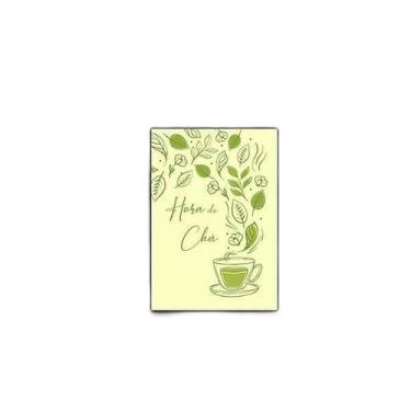 Imagem de Quadro Hora Do Chá 45X34Cm - Com Vidro Moldura Preta - Quadros On-Line