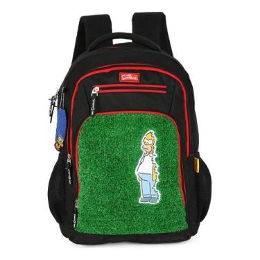Imagem de Mochila De Costas Juvenil Original Simpsons Homer - - Luxcel, Preto