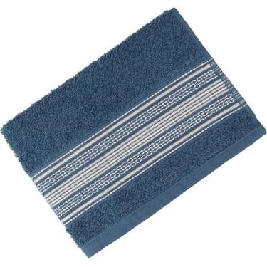 Imagem de Toalha de Rosto Rubi 45x65cm 280g/m² 98% Algodão Atlântica Azul Estrel