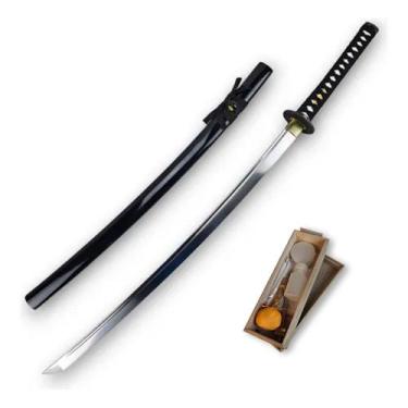 Imagem de Katana Nobunaga Full Tang Treino Com Kit Manutenção Incluso - Tenda Me