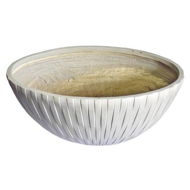 Imagem de Vaso Fibrocimento Cinza Com Detalhes 50cm Florarte