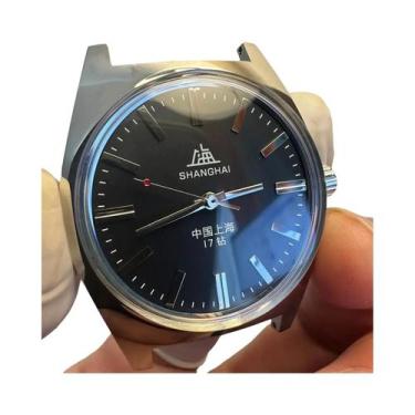 Imagem de Relógio De Pulso Mecânico Retro Shanghai Masculino De 36mm Com Movimen