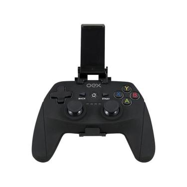 Imagem de Controle Gamepad Bluetooth Android PC OEX Game GD100 Preto-Unissex