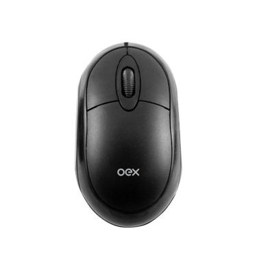 Imagem de Mouse Óptico para Notebook Ergônomico USB Oex MS20-Unissex