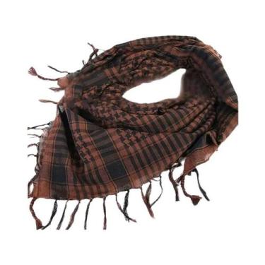 Imagem de Cachecol Tático Unissex Leve E Respirável Com Estampa Xadrez Para Moda