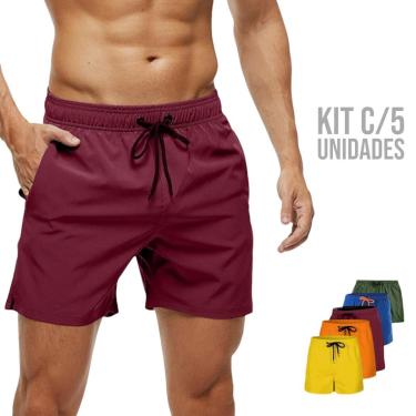 Imagem de KIT 5 Shorts Tactel Bermudas Academia Treino Corrida Masculina TRAINING 720-Masculino