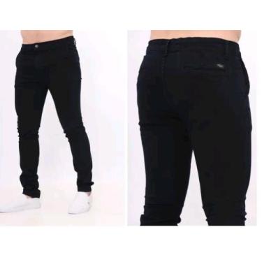 Imagem de Calça Sarja Sport Fino, Masculina - Loja do Peruano, Preto, 46