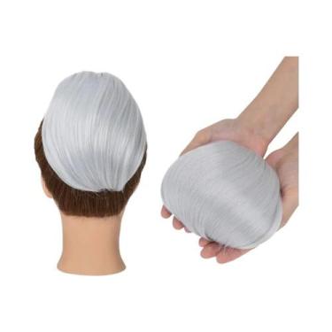 Imagem de Acessório De Cabelo Feminino: Coque Curto De Cabelo Sintético Com Pres