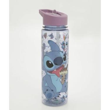 Imagem de Garrafa Squeeze Estampa Stitch Disney 670ML, UN, Azul