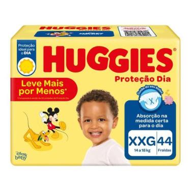 Imagem de Fralda infantil huggies mega proteçao dia tamanho xxg c/44