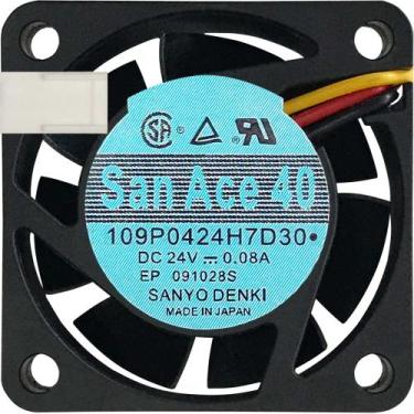 Imagem de Cooler 109P0424H7D30 24V 0.08A 1.92W 3L 3P 40X40X15MM B2 - Sanyo Denki