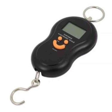 Imagem de Balança Digital Gancho Até 50kg Pescaria Bagagem Portátil - Acasa Cent