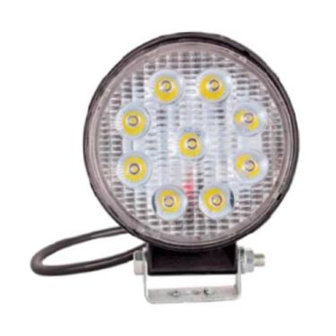 Imagem de Farol Led Redondo com 9 Leds Bivolt 27W - VX PARTS
