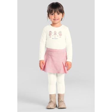 Imagem de Blusa infantil menina de poodle Mundi, 3, Natural