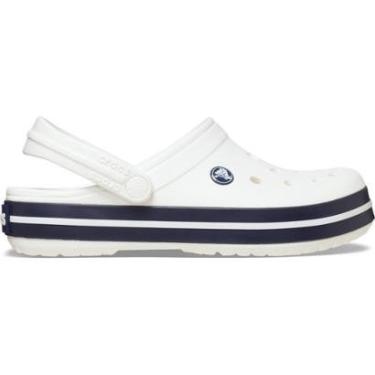 Imagem de Sandália Crocs Crocband White/White/Navy-Unissex