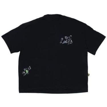 Imagem de Camiseta Lost X Bob Esponja Box Quadrada Bubble Preto-Masculino