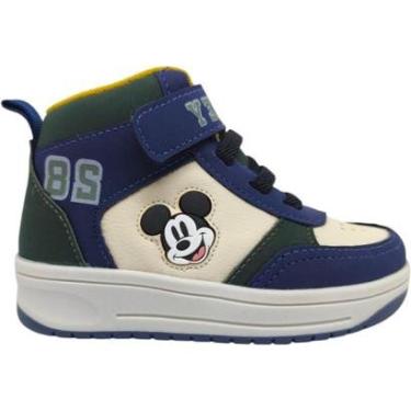Imagem de Tênis Infantil Menino Botinha Casual Dia a Dia Passeio Escola Conforto Disney Dyan Dmy0...