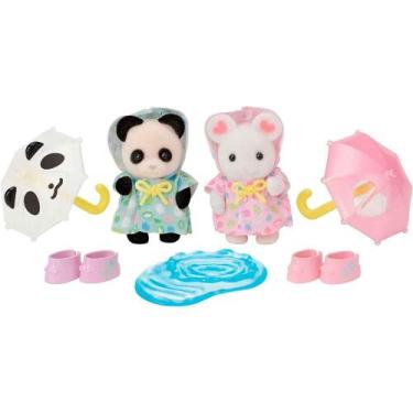 Imagem de Figuras - Sylvanian Families - Caminhando na Chuva - Epoch - Epoch Mag