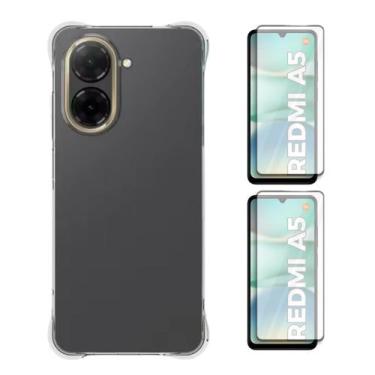 Imagem de Capa Transparente + 2 Pelicula Vidro Compativel Com Redmi A5 - Generic
