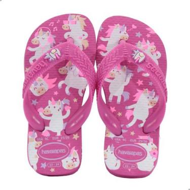 Imagem de Chinelo Infantil Menina Havaianas Kids Fantasy Rosa Flux, Rf, 5784 ros
