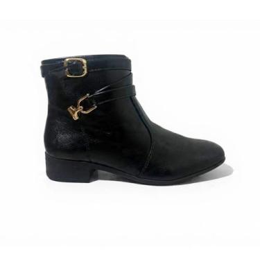 Imagem de Bota feminina via uno montaria calce facil ziper lateral 827016, 35, P