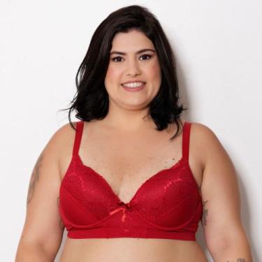 Imagem de Sutiã Plus Size Sarana Cor:RubiTamanho:48 - Class Lingerie, Rubi, 48