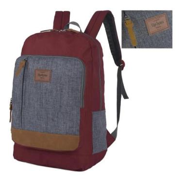 Imagem de Mochila Costas Juvenil Masculina Resistente Up4you Grande, Vermelho