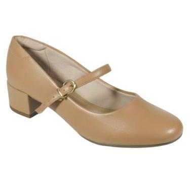 Imagem de Scarpin Beira Rio Feminino Sapato Dançarina Baixo 4301.101, Nude, 37