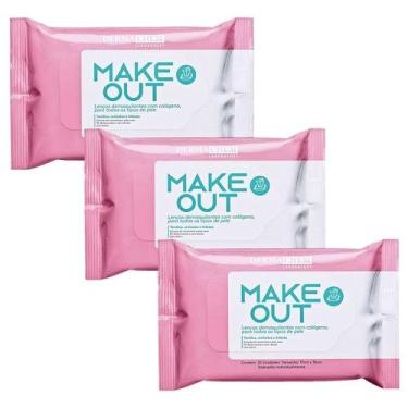 Imagem de Kit 3 Lenço Demaquilante Colágeno Hidrata Make Out Dermachem