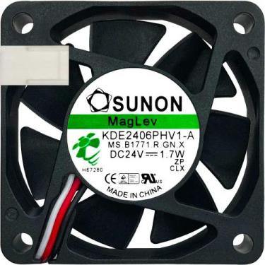 Imagem de Ventoinha KDE2406PHV1-A 24V 1.7W 3 Fios 3P 60X60X15 B2 - Sunon