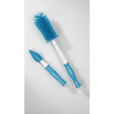 Imagem de Kit 2 Escovas Silicone P/ Mamadeira e Bico - Congratulations Store