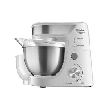 Imagem de Batedeira Planetária Mondial Branco e Inox 700W BP-02P-W -TI