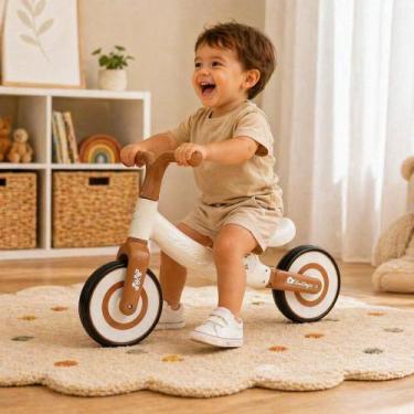 Imagem de Bicicleta de Equilíbrio Infantil Sem Pedal Marrom - Unitoys