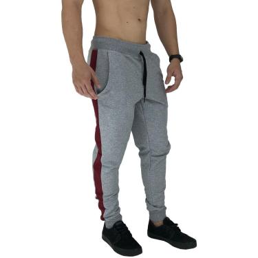 Imagem de Calça Masculina Com Listra Lateral Sport MXD Conceito Básico Moletom-Masculino