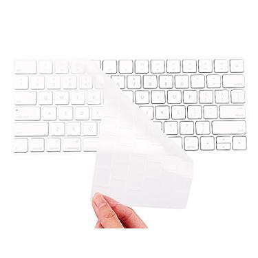 Imagem de COOSKIN Capa de teclado para teclado sem fio Apple Magic Keyboard ultrafino, transparente, macio, protetor tipo TPU, versão 2015 dos EUA (MLA22LL/A)